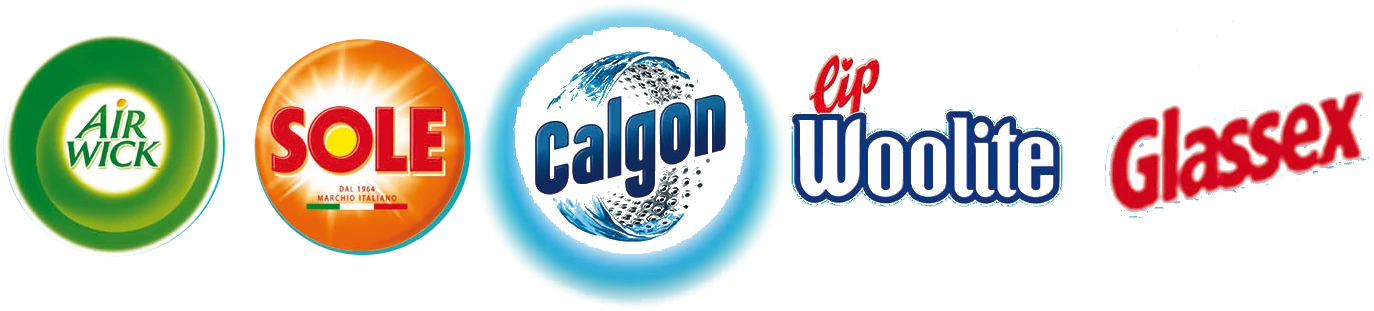 Marchi coinvolti: Air Wick, Sole, Calgon, Lip Woolite e Glassex